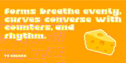 TG Cheees Font Poster 2