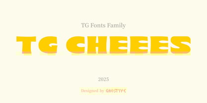 TG Cheees Font Poster 1
