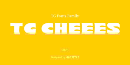 TG Cheees Font Poster 5