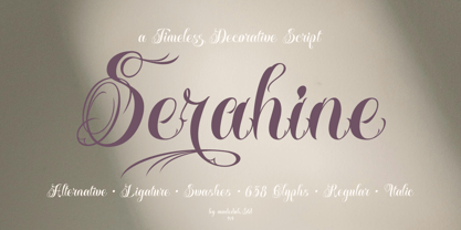 Serahine Font Poster 1