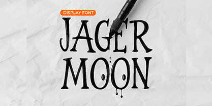 Jager Moon Font Poster 1