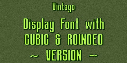 Vintago Font Poster 3