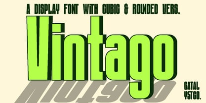 Vintago Font Poster 1