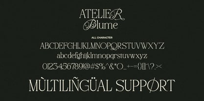 Atelier Blume Font Poster 13