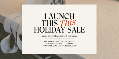 Trefally Serif Font Poster 3