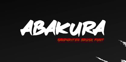 Abakura Font Poster 1