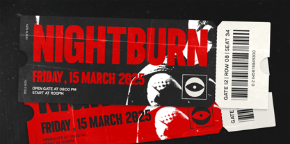 TRT Burn Font Poster 10