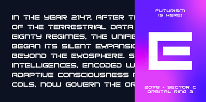 Cyberium Font Poster 9