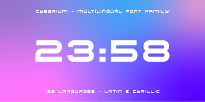 Cyberium Font Poster 8