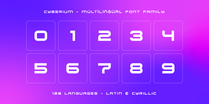 Cyberium Font Poster 12
