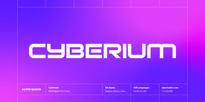 Cyberium Font Poster 1