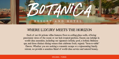Gayalie Swimwear Serif Font Poster 6