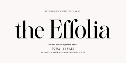 The Effolia Font Poster 1
