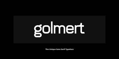 Golmert Font Poster 1