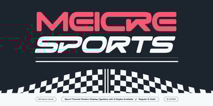 Meicre Sports Font Poster 1