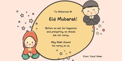 Hello Note Font Poster 8