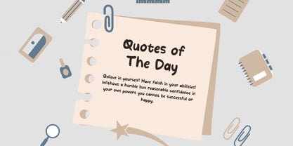 Hello Note Font Poster 2