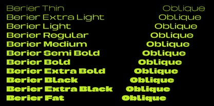 Berier Font Poster 2