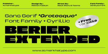 Berier Font Poster 1