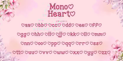 Monoheart Font Poster 8