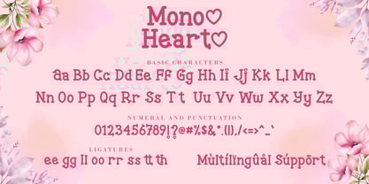 Monoheart Font Poster 7