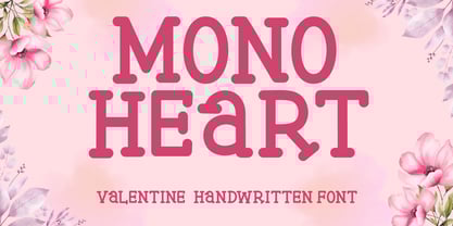 Monoheart Font Poster 1