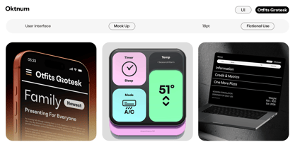 Otfits Grotesk Font Poster 3