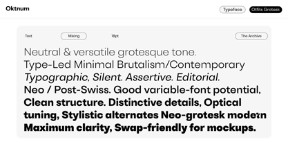 Otfits Grotesk Font Poster 11