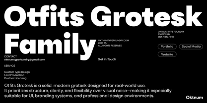 Otfits Grotesk Font Poster 8