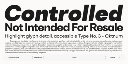 Otfits Grotesk Font Poster 12