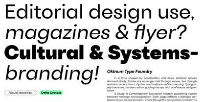 Otfits Grotesk Font Poster 14