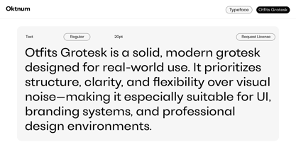 Otfits Grotesk Font Poster 7