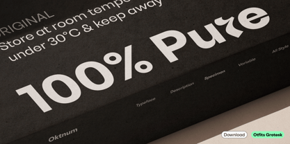 Otfits Grotesk Font Poster 10