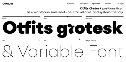 Otfits Grotesk Font Poster 1