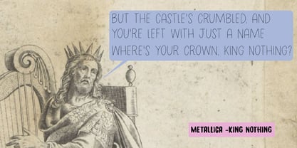 Nothing King Font Poster 5