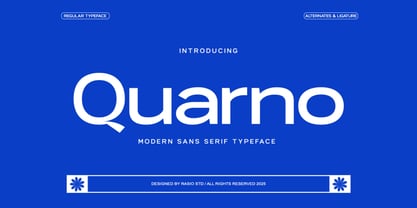 Quarno Font Poster 1