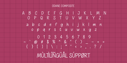 Odane Font Poster 2