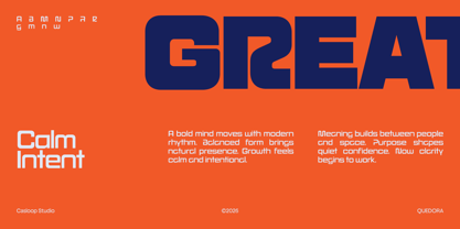Quedora Font Poster 2