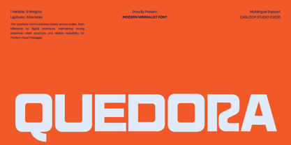 Quedora Font Poster 1