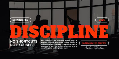 Moncle Font Poster 3