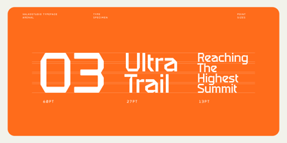 Arenal Font Poster 2