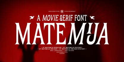 UT Matemija Font Poster 1