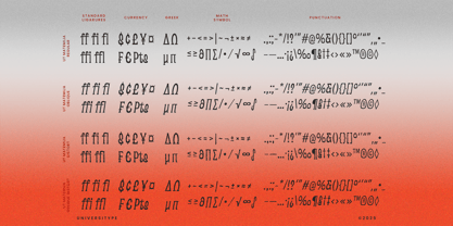 UT Matemija Font Poster 8