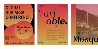 Juligraf Font Poster 5