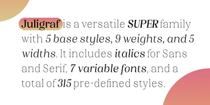 Juligraf Font Poster 6