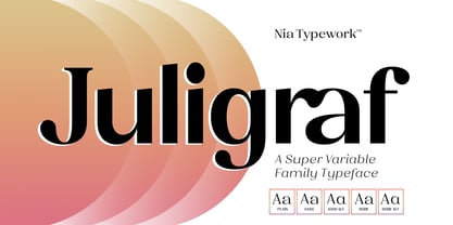 Juligraf Font Poster 1