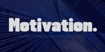 Motivation Sans Serif Font Poster 1