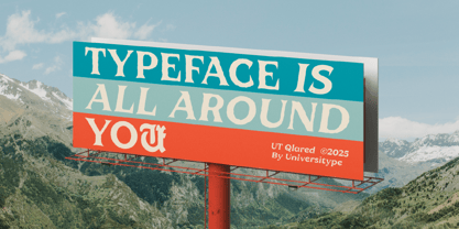 UT Qlared Font Poster 12
