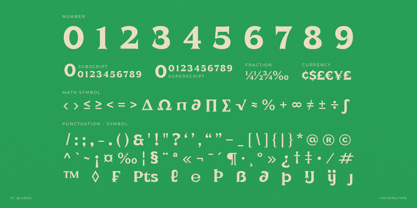 UT Qlared Font Poster 10