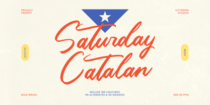 Saturday Catalan Font Poster 1